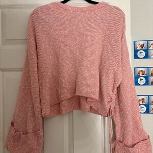 ASOS Pink & White Long-sleeve Sweater